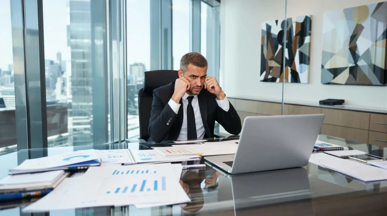 bilan financier négatif