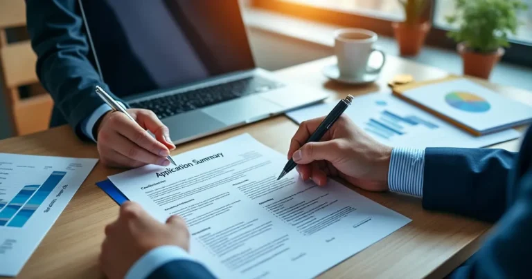 récapitulatif de votre candidature signé